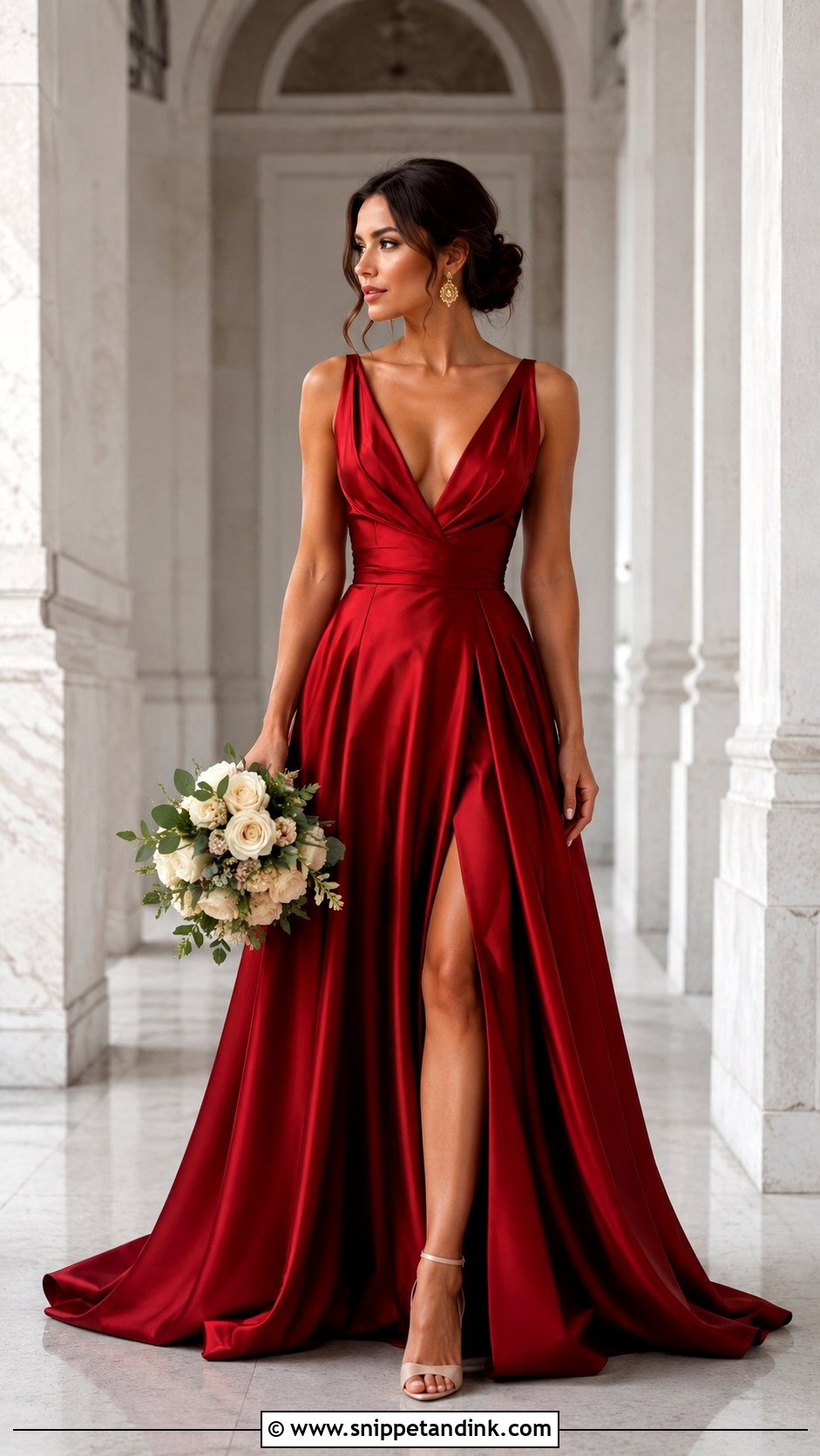 Red Wedding Dress - Snippet and Ink - 25 Non Traditional Wedding Dresses