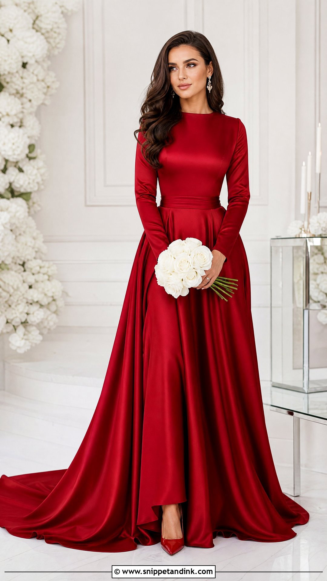 Red Wedding Dress - Snippet and Ink - 25 Edgy Wedding Dress Ideas