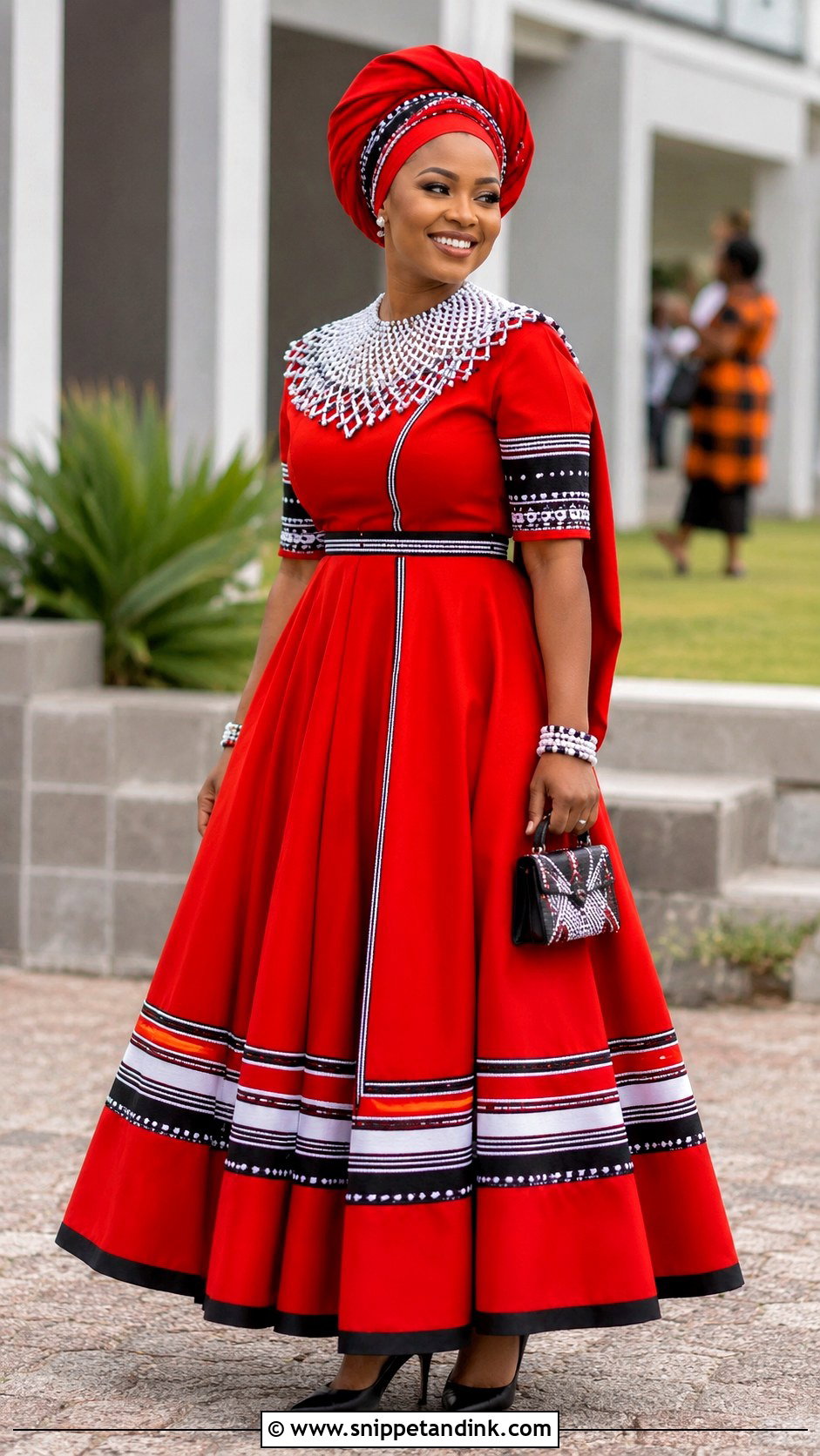 Red Xhosa Wedding Dress - Snippet and Ink - 25 Xhosa Wedding Dresses