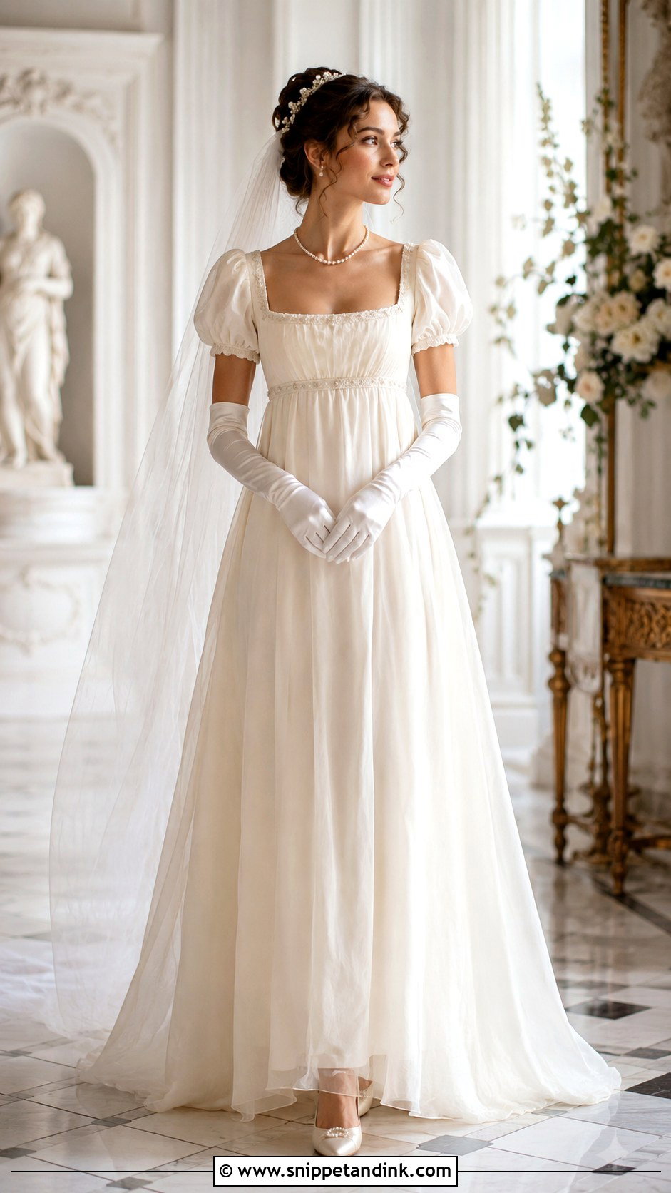 Regency Ball Gown Wedding Dress - Snippet and Ink - 25 Regency Wedding Dress Ideas