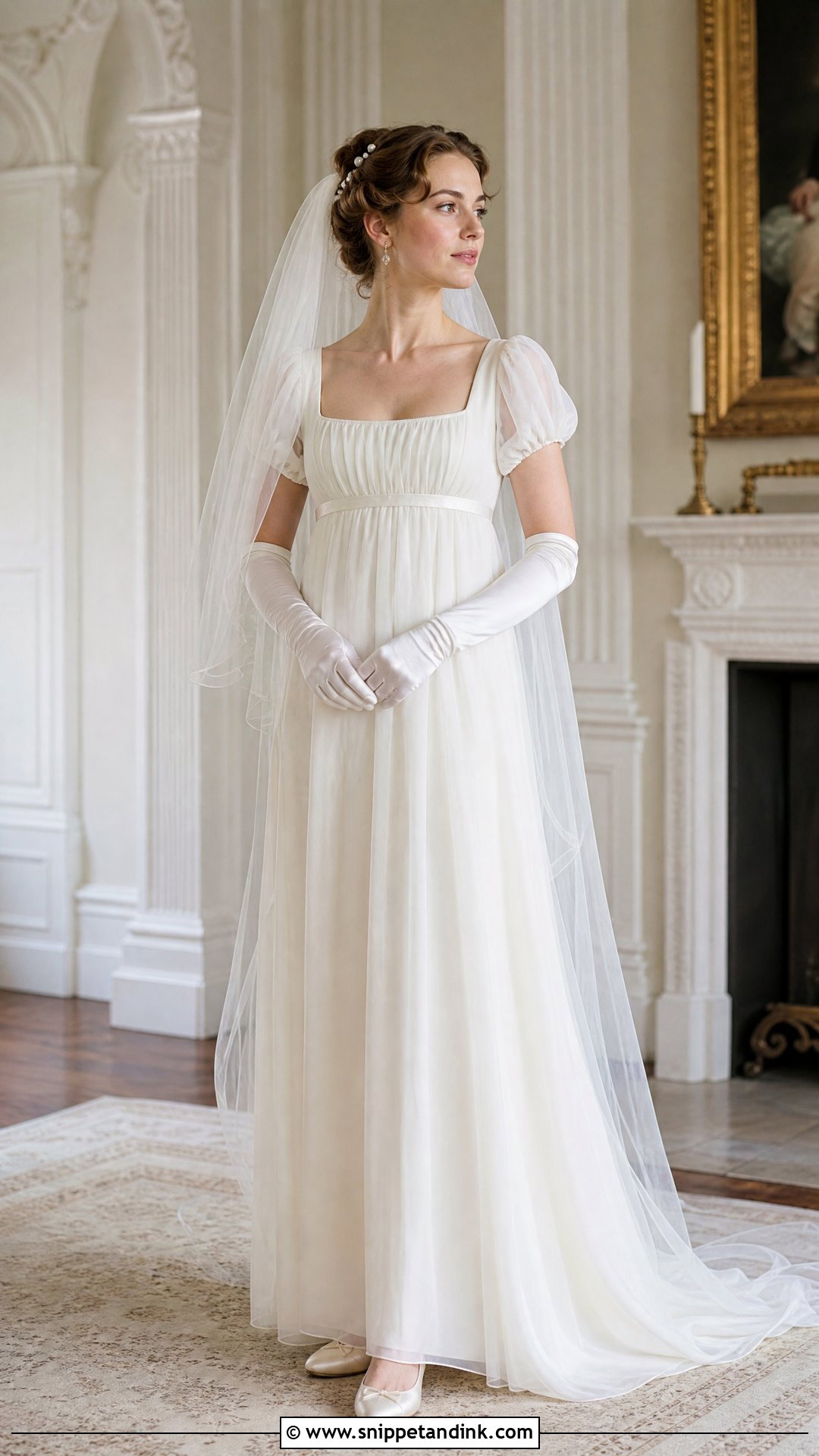 Regency Empire Waist Wedding Dress - Snippet and Ink - 25 Old Fashioned Wedding Dress Ideas