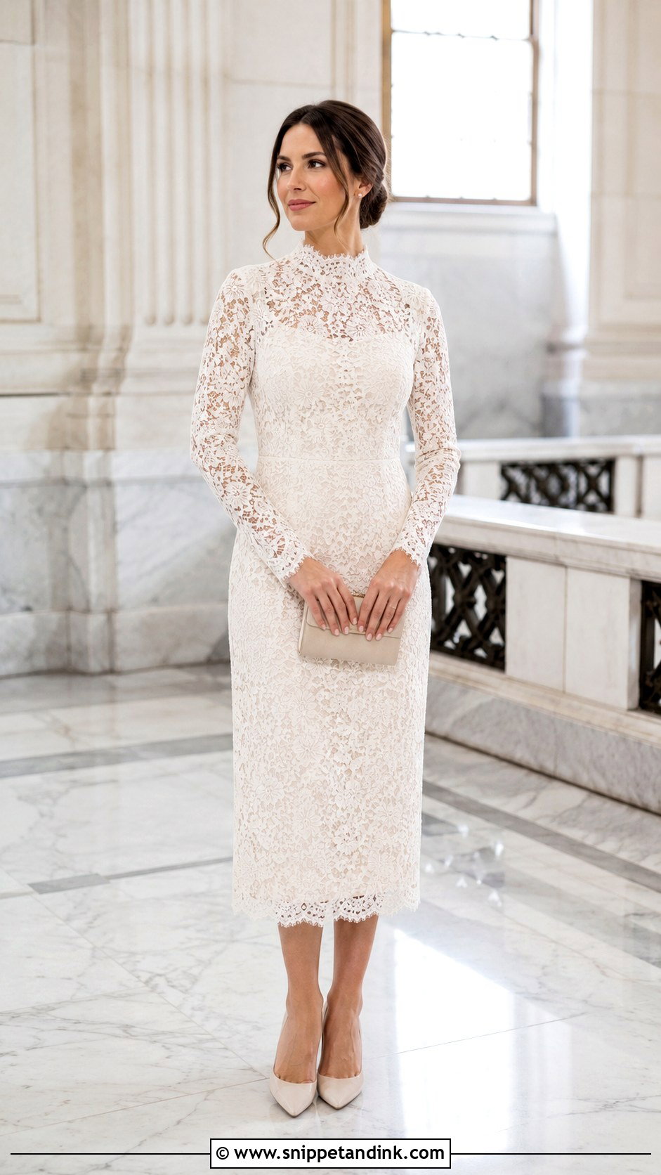 Registry Office High Neck Dress - Snippet and Ink - 30 Registry Office Wedding Dress Ideas