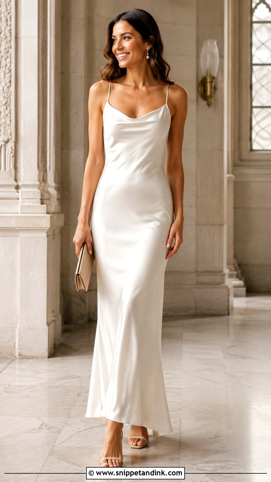 Registry Office Satin Slip Dress - Snippet and Ink - 30 Registry Office Wedding Dress Ideas
