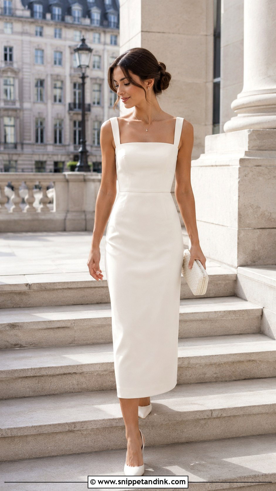 Registry Office Square Neck Dress - Snippet and Ink - 30 Registry Office Wedding Dress Ideas