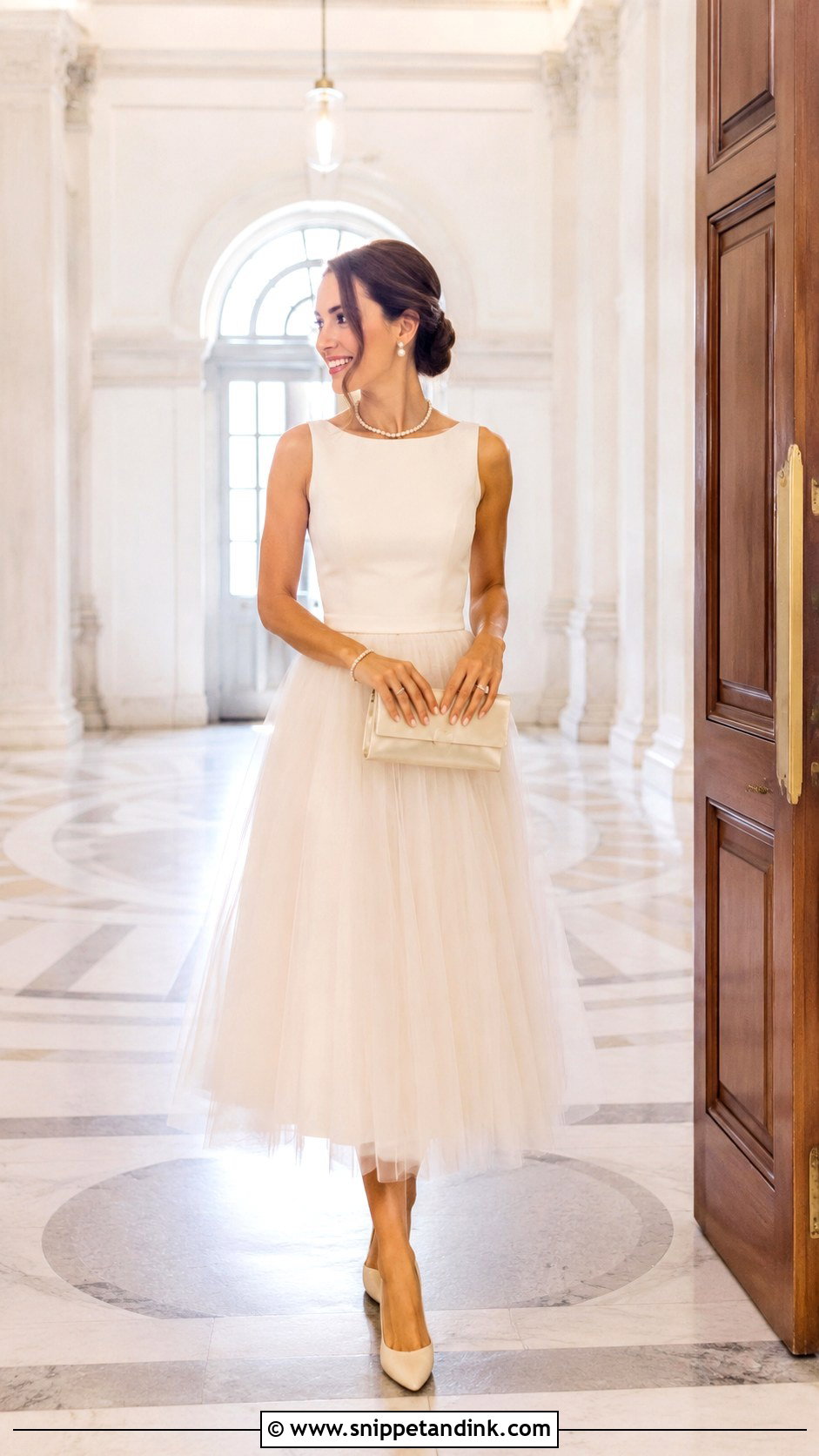 Registry Office Tulle Midi Dress - Snippet and Ink - 30 Registry Office Wedding Dress Ideas