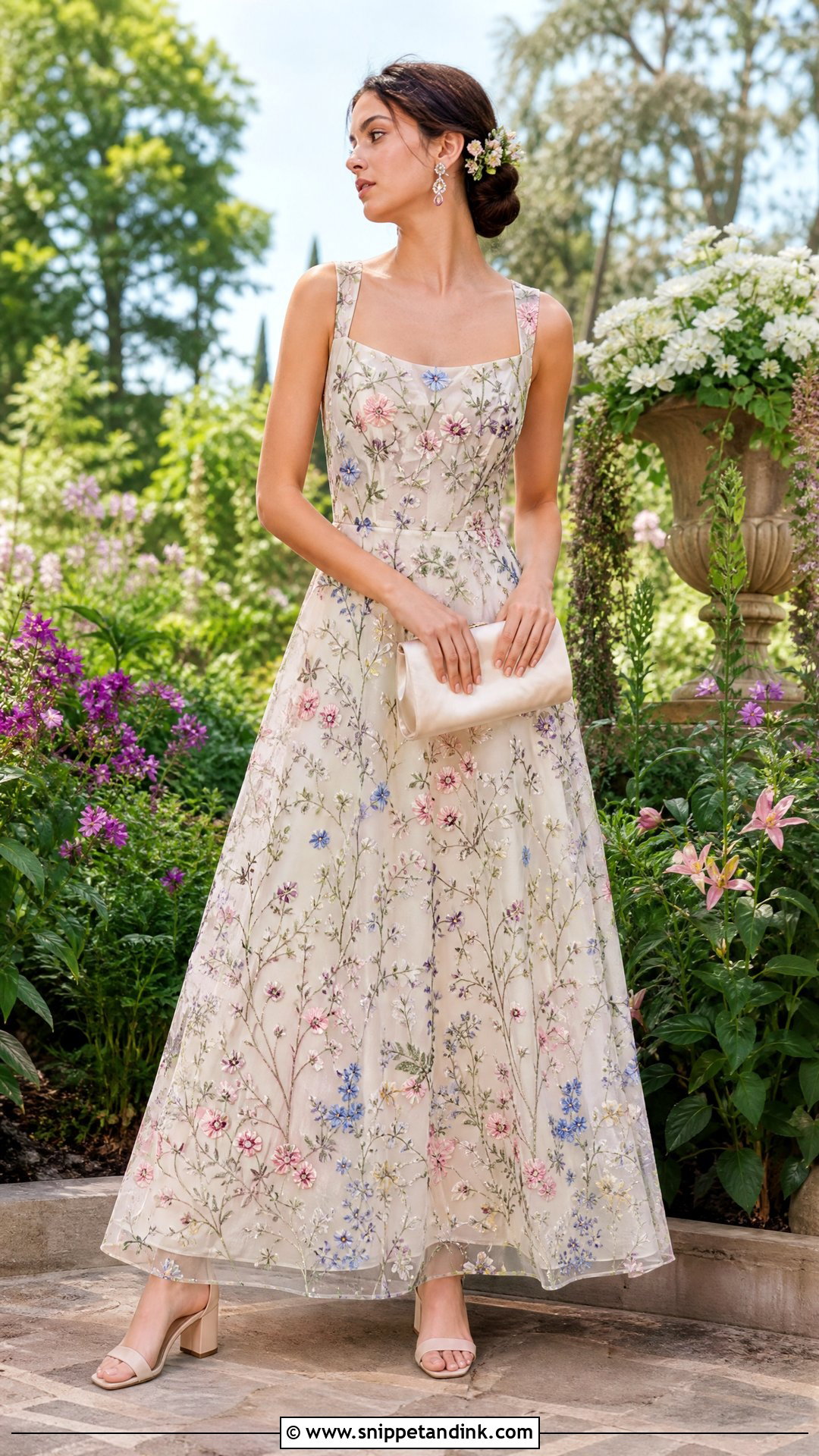 Reluctant Bride Floral Embroidered Gown - Snippet and Ink - 20 Reluctant Bride Ideas