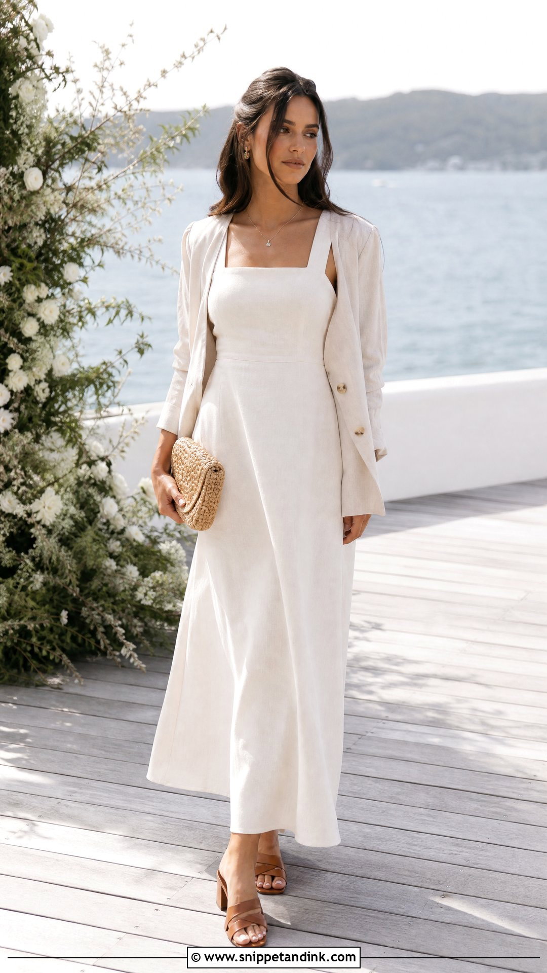 Reluctant Bride Linen Maxi Dress Outfit - Snippet and Ink - 20 Reluctant Bride Ideas