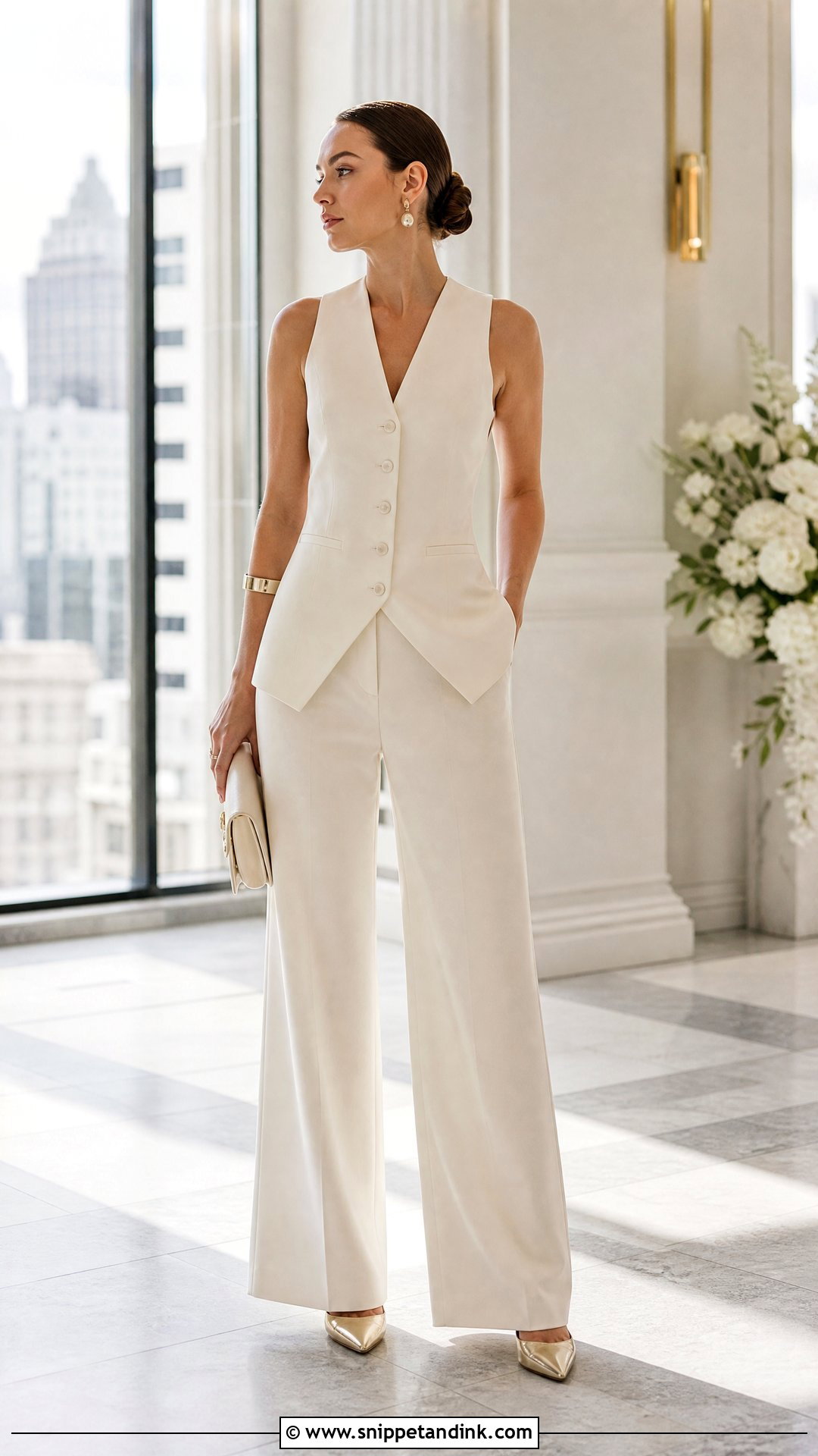 Reluctant Bride Vest And Trousers Outfit - Snippet and Ink - 20 Reluctant Bride Ideas