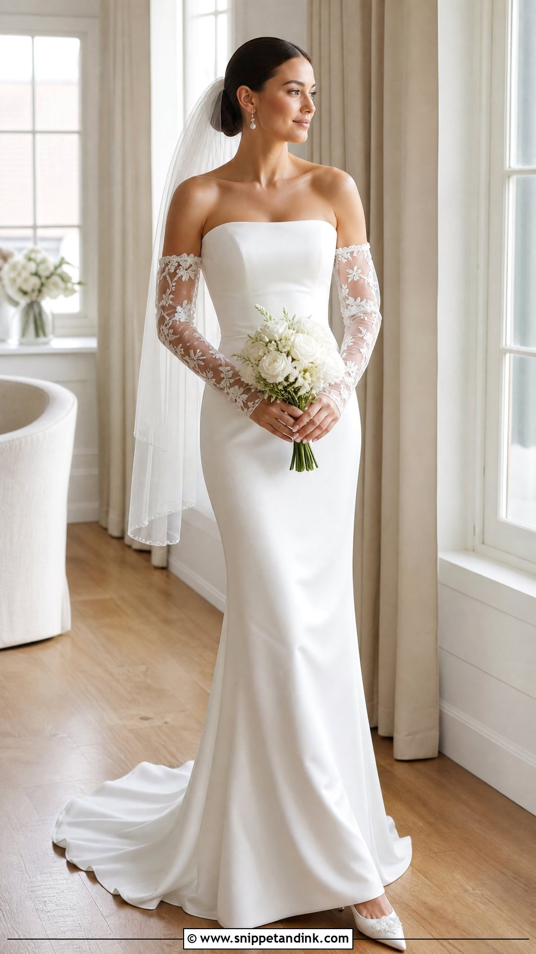 Removable Sleeve Wedding Dress - Snippet and Ink - 20 Transforming Wedding Dress Ideas