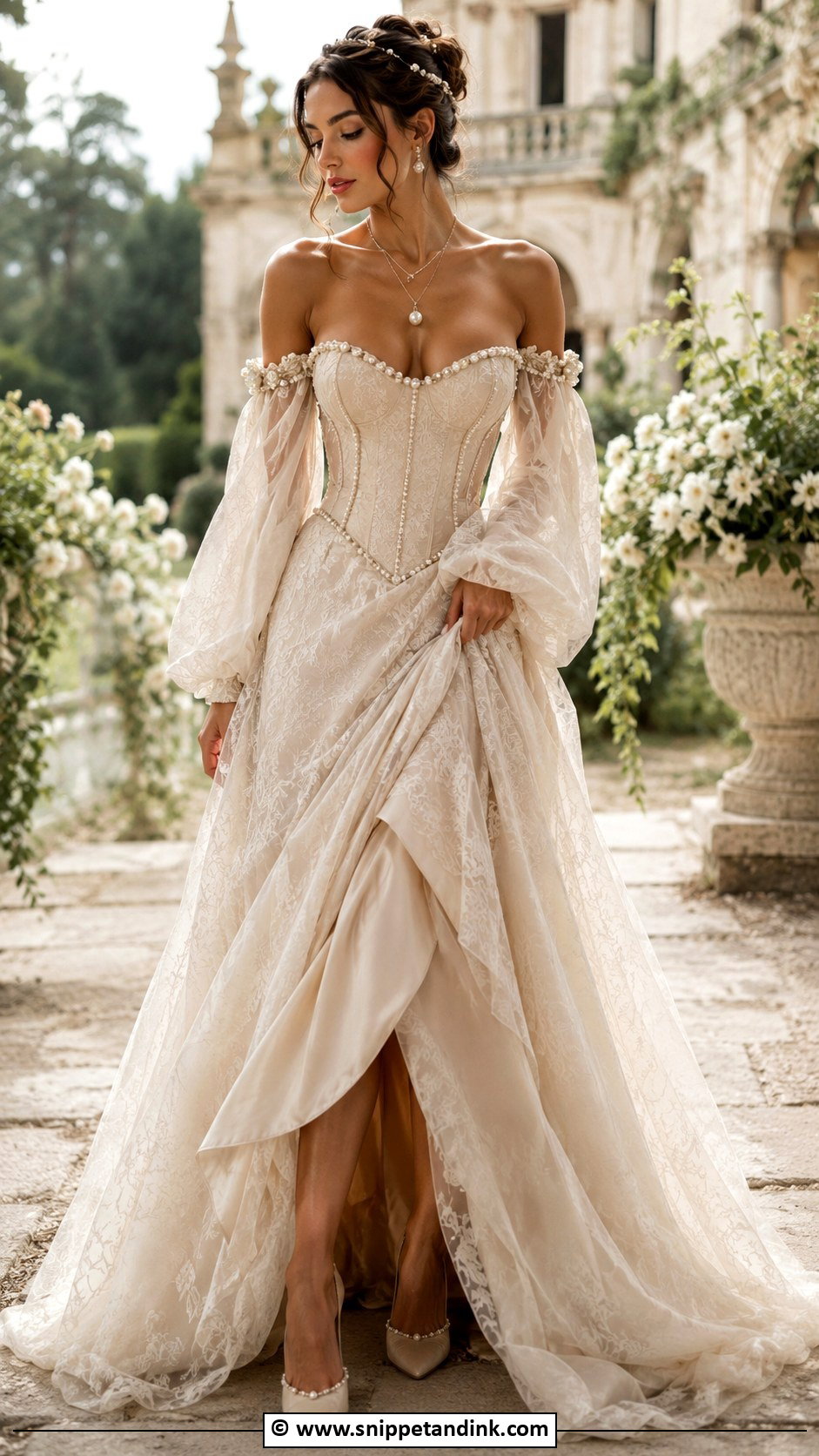 Renaissance Fantasy Wedding Dress - Snippet and Ink - 30 Fantasy Wedding Dress Ideas