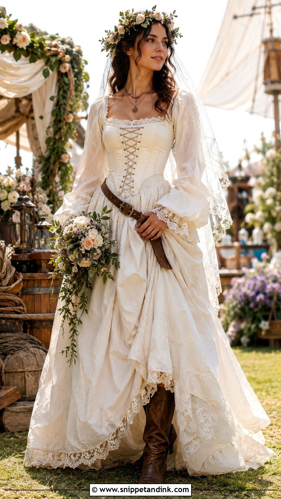 Renaissance Pirate Wedding Dress - Snippet and Ink - 25 Pirate Wedding Dress Ideas