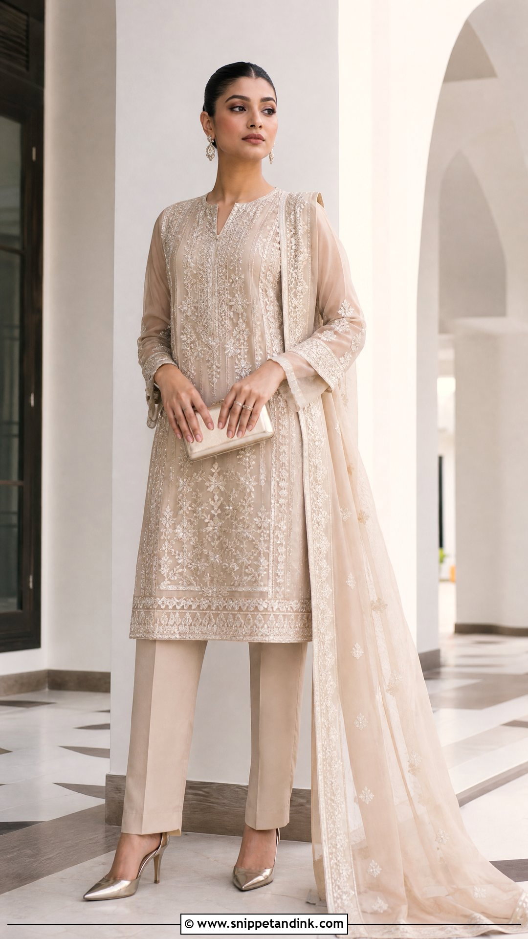 Republic Womenswear Formal Trouser Suit - Snippet and Ink - 25 Pakistani Designer Suits for Wedding