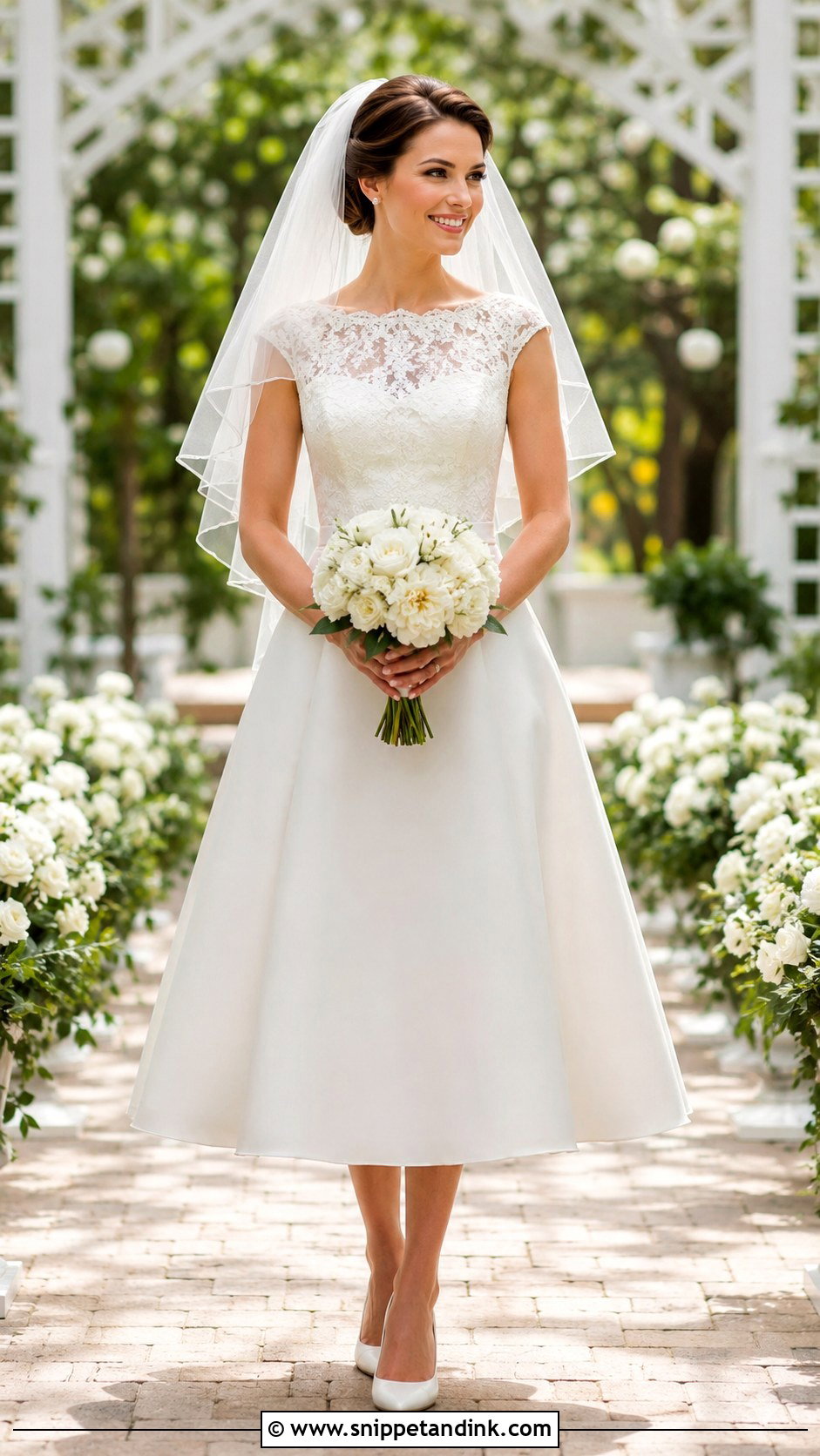 Retro A Line Wedding Dress - Snippet and Ink - 25 Retro Wedding Dress Ideas