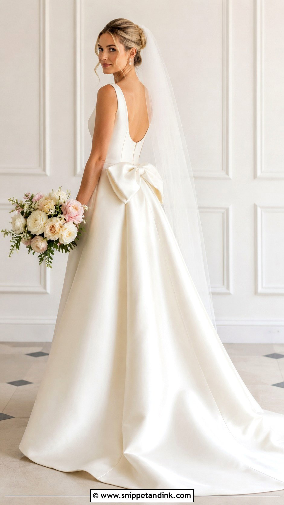 Retro Bow Wedding Dress - Snippet and Ink - 25 Retro Wedding Dress Ideas