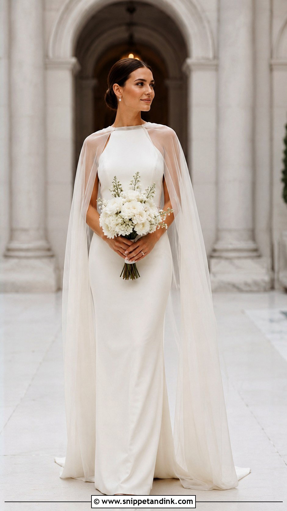 Retro Cape Wedding Dress - Snippet and Ink - 25 Retro Wedding Dress Ideas