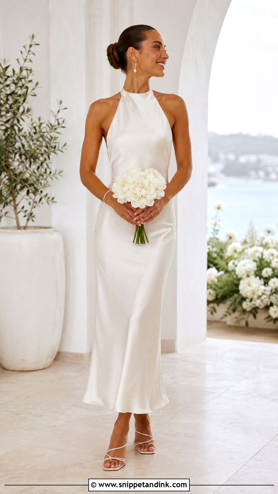 Retro Halter Wedding Dress - Snippet and Ink - 25 Retro Wedding Dress Ideas