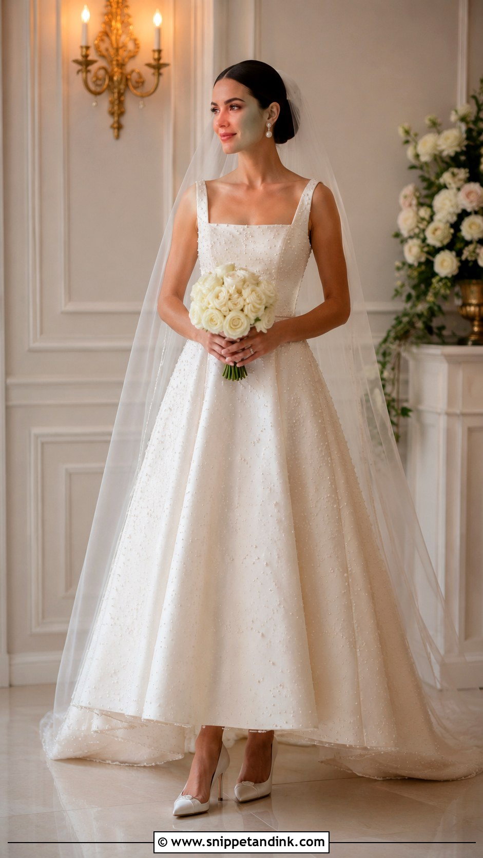 Retro Pearl Wedding Dress - Snippet and Ink - 25 Retro Wedding Dress Ideas