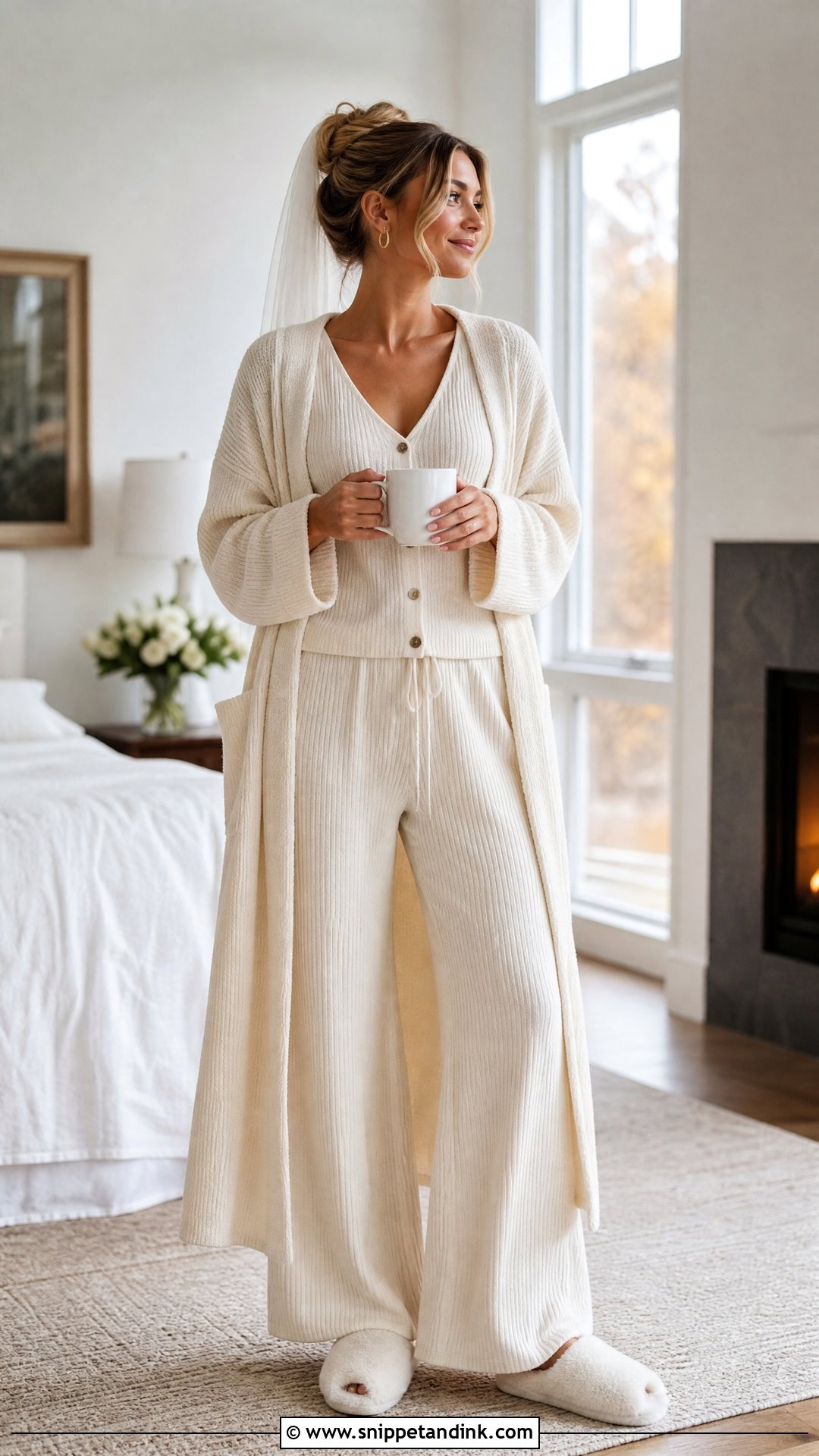 Ribbed Knit Wedding Pyjamas - Snippet and Ink - 20 Wedding Pyjamas Ideas