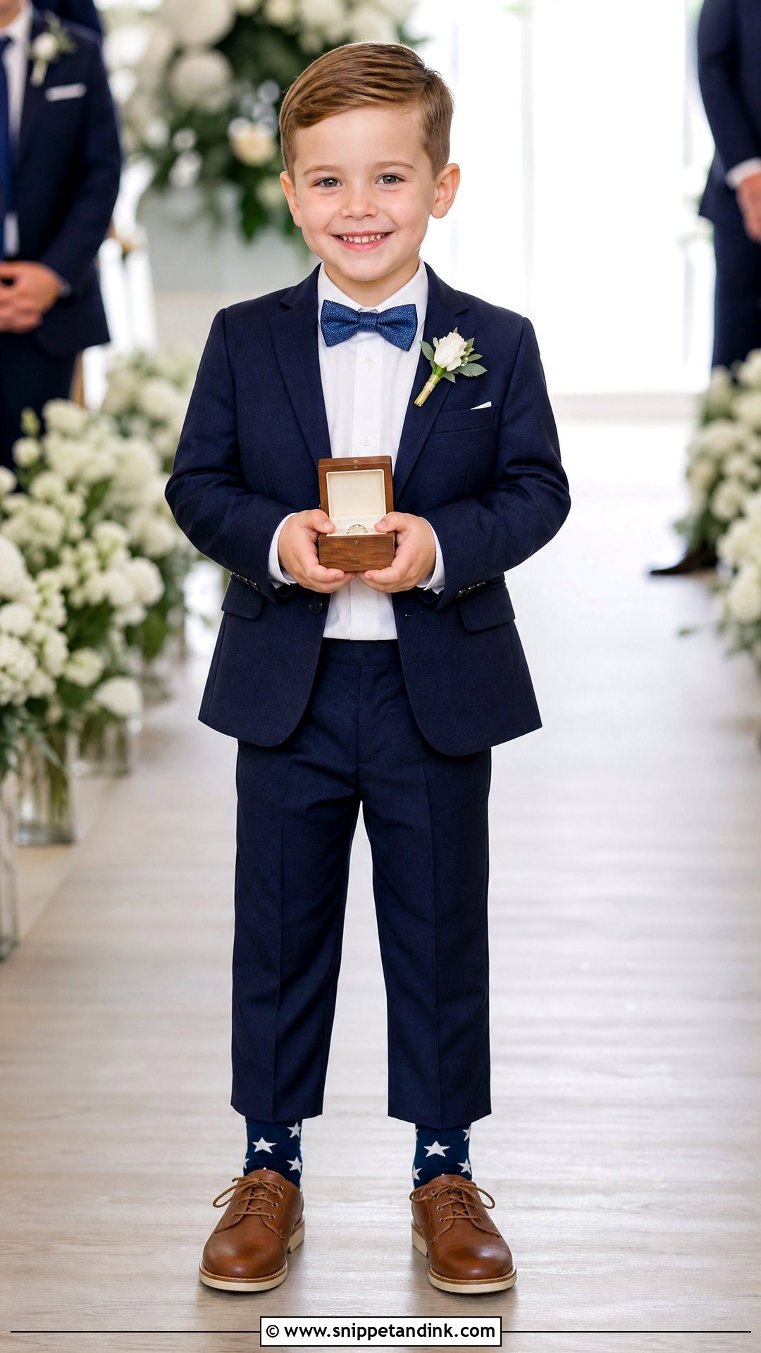 Ring Bearer Suit With Playful Wedding Socks - Snippet and Ink - 20 Wedding Socks Ideas