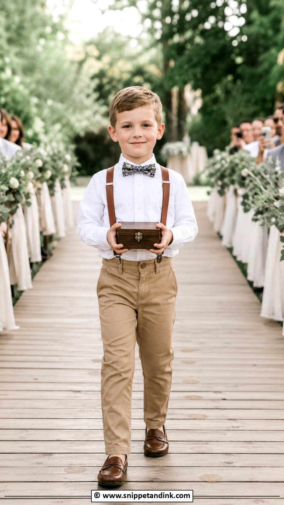 Ring Bearer Suspenders And Bow Tie - Snippet and Ink - 30 Ring Bearer Ideas