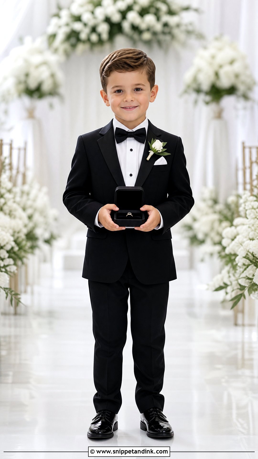 Ring Bearer Tuxedo Outfit - Snippet and Ink - 25 Boys Outfits for Wedding