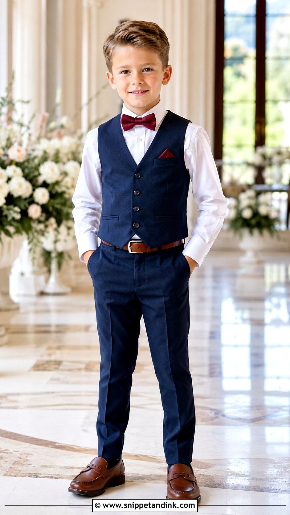 Ring Bearer Vest And Trousers Outfit - Snippet and Ink - 20 Bearer Outfit Ideas