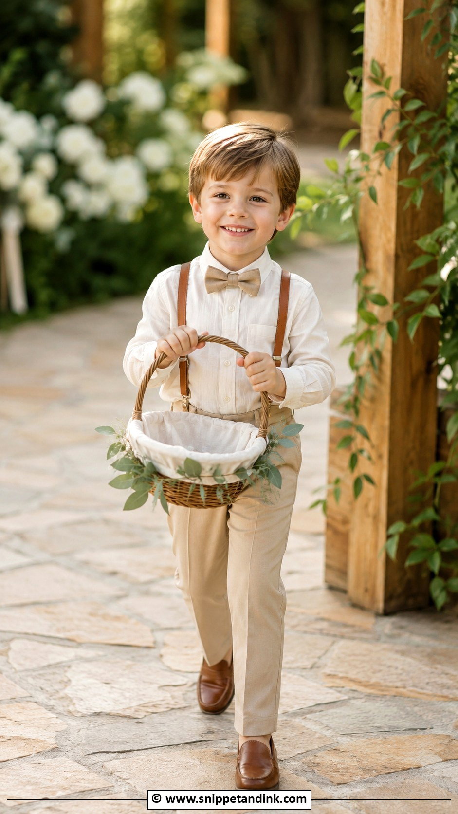 Ring Bearer With Basket - Snippet and Ink - 30 Ring Bearer Ideas