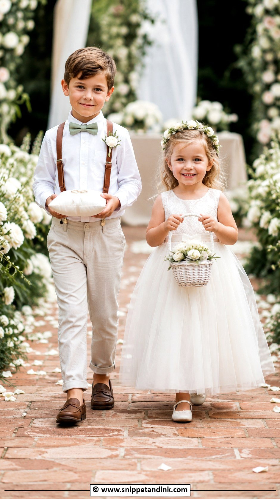 Ring Bearer With Flower Girl - Snippet and Ink - 30 Ring Bearer Ideas