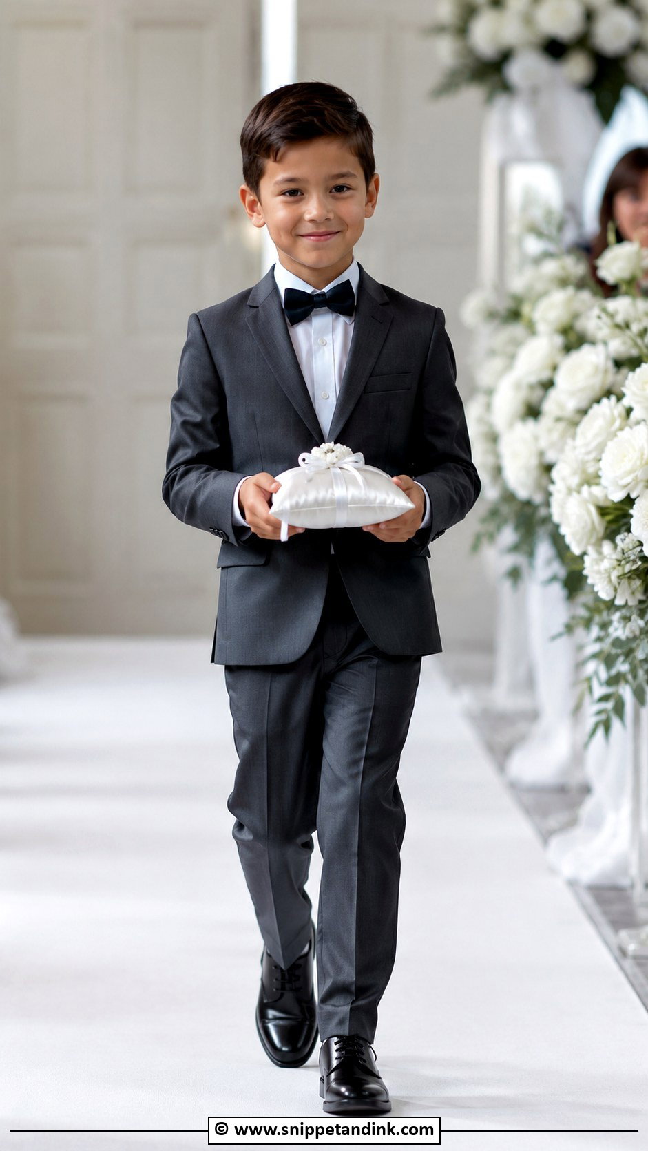 Ring Bearer With Ring Pillow - Snippet and Ink - 30 Ring Bearer Ideas
