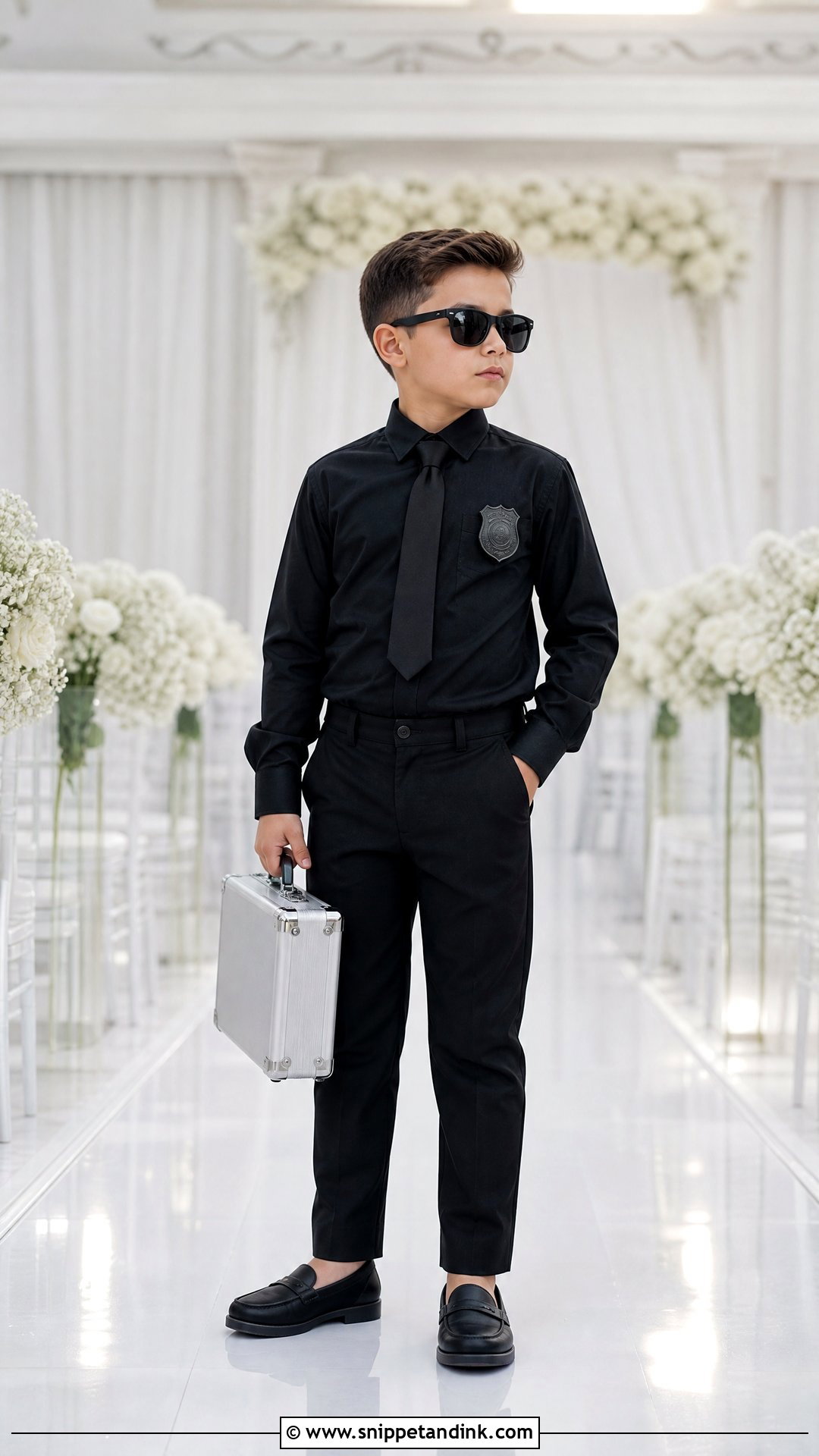 Ring Security All Black Outfit - Snippet and Ink - 20 Ring Security Ring Bearer Outfit Ideas