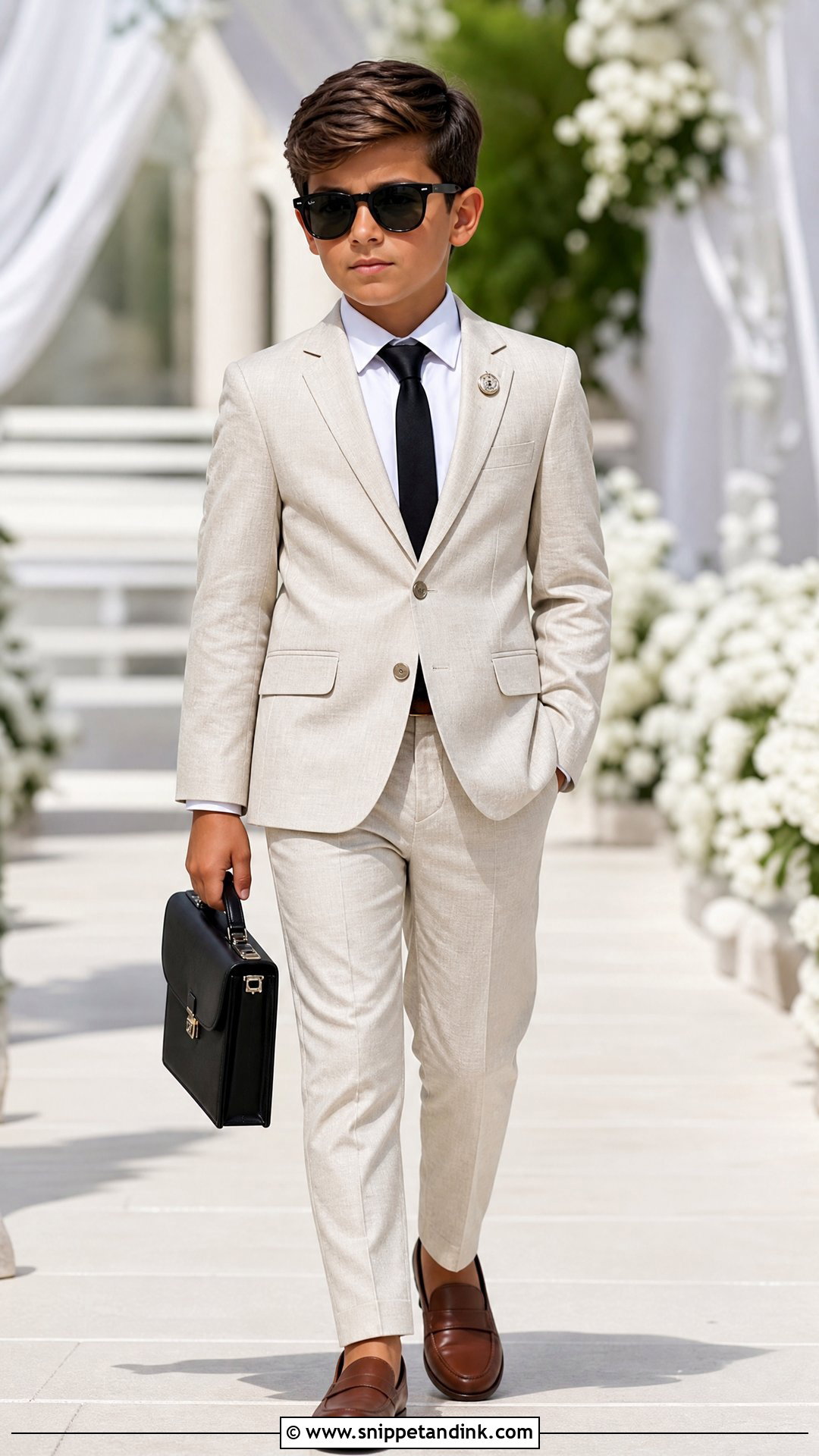 Ring Security Linen Suit Outfit - Snippet and Ink - 20 Ring Security Ring Bearer Outfit Ideas