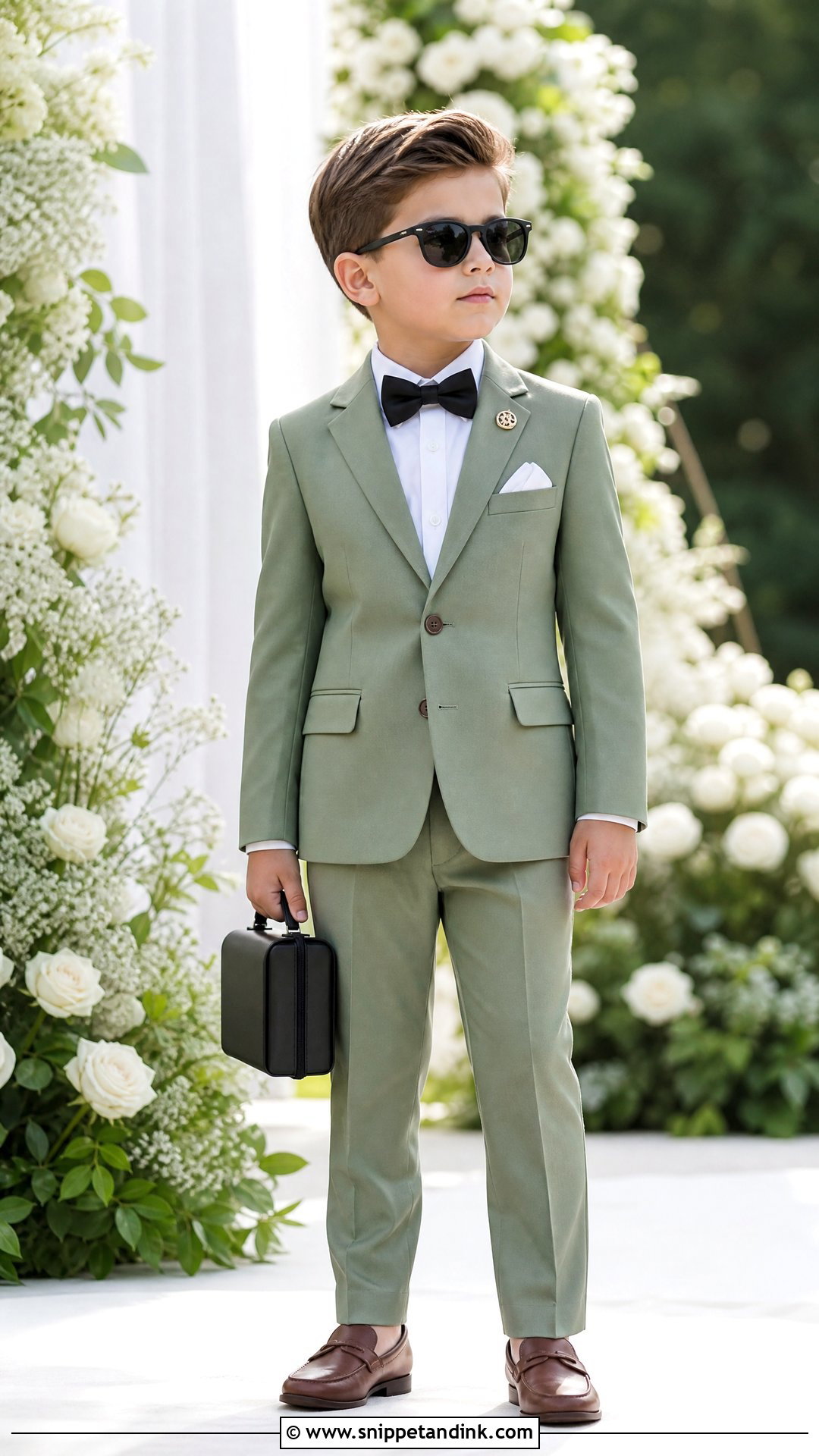 Ring Security Sage Green Suit Outfit - Snippet and Ink - 20 Ring Security Ring Bearer Outfit Ideas