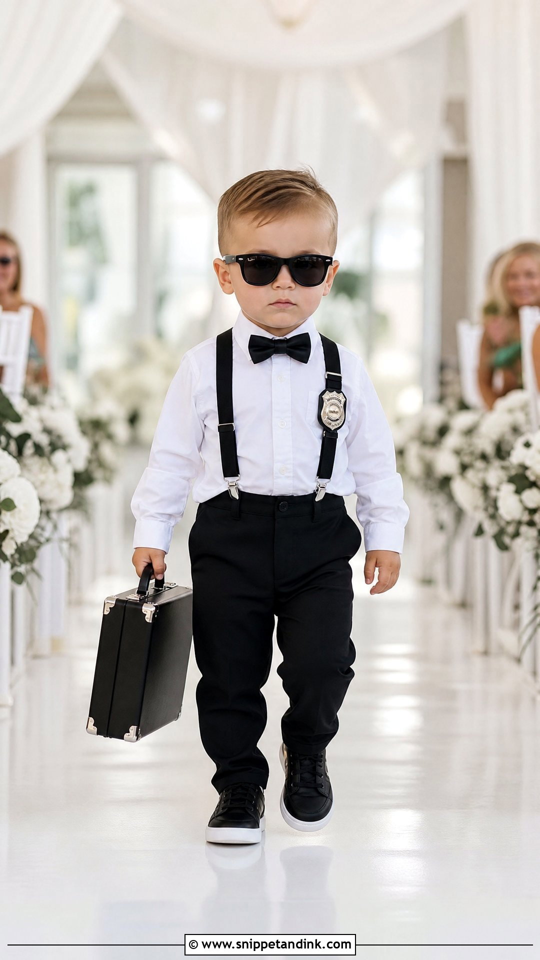 Ring Security Shirt And Suspenders Outfit - Snippet and Ink - 20 Ring Security Ring Bearer Outfit Ideas