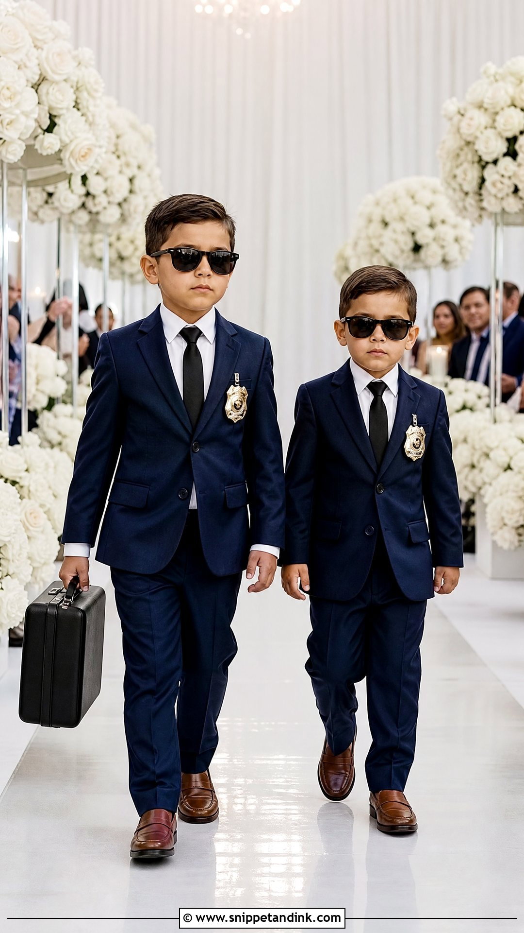 Ring Security Sibling Duo Outfit - Snippet and Ink - 20 Ring Security Ring Bearer Outfit Ideas