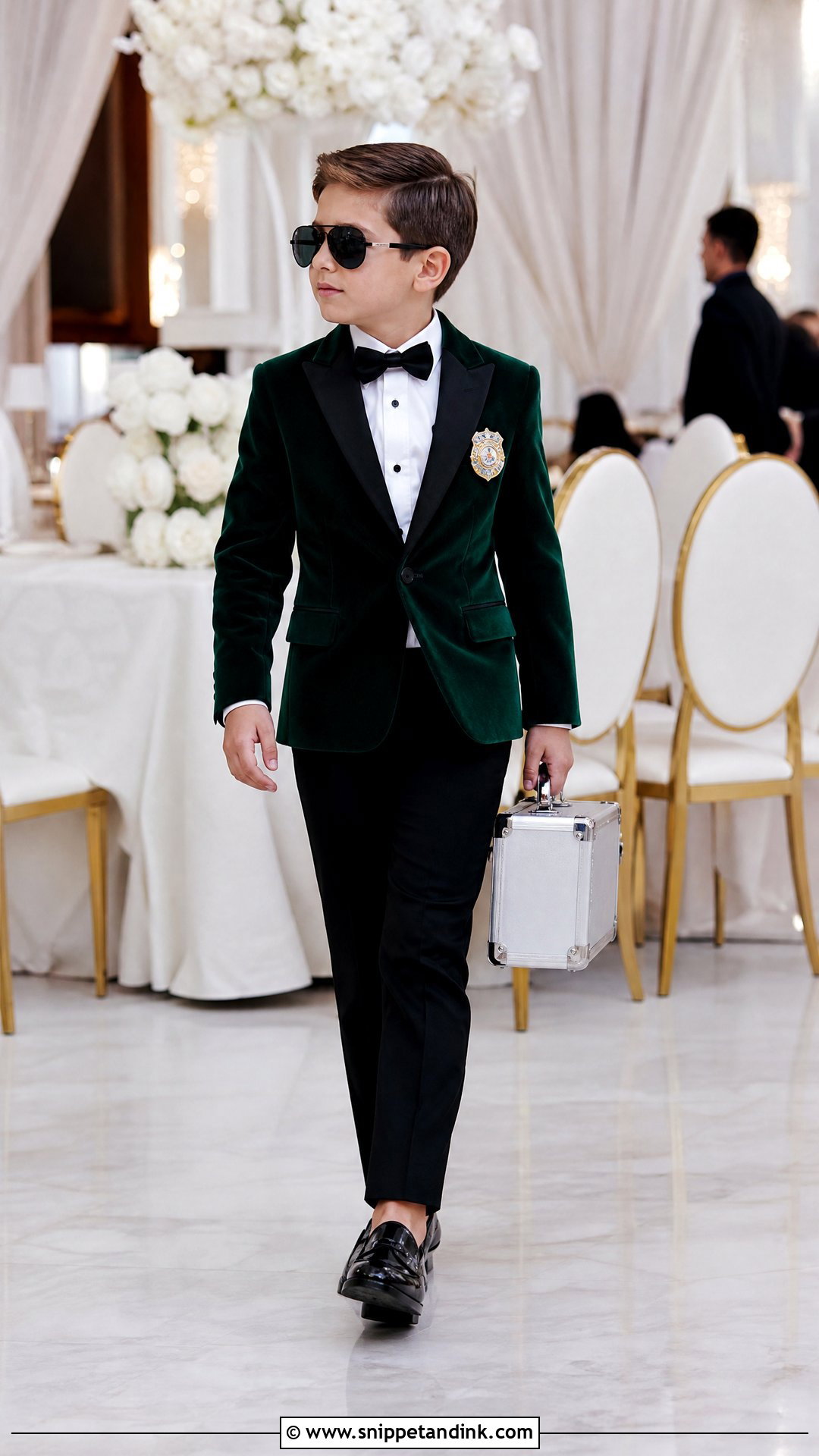 Ring Security Velvet Blazer Outfit - Snippet and Ink - 20 Ring Security Ring Bearer Outfit Ideas