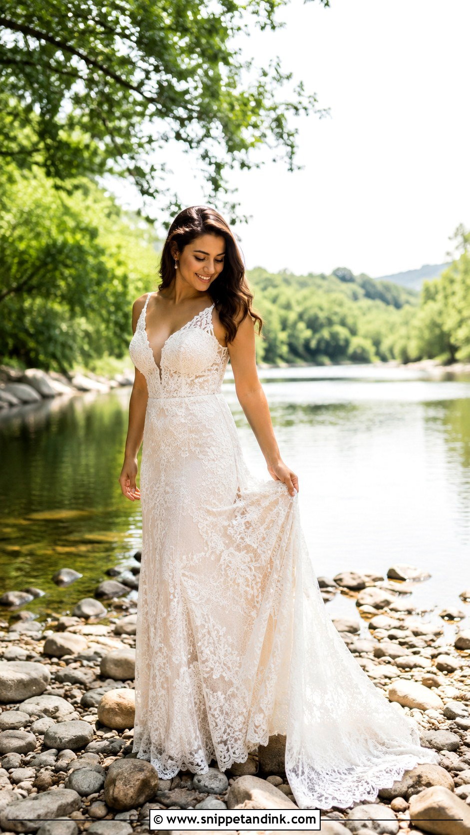 Riverbank Trash The Dress Photoshoot - Snippet and Ink - 25 Trash the Dress Ideas