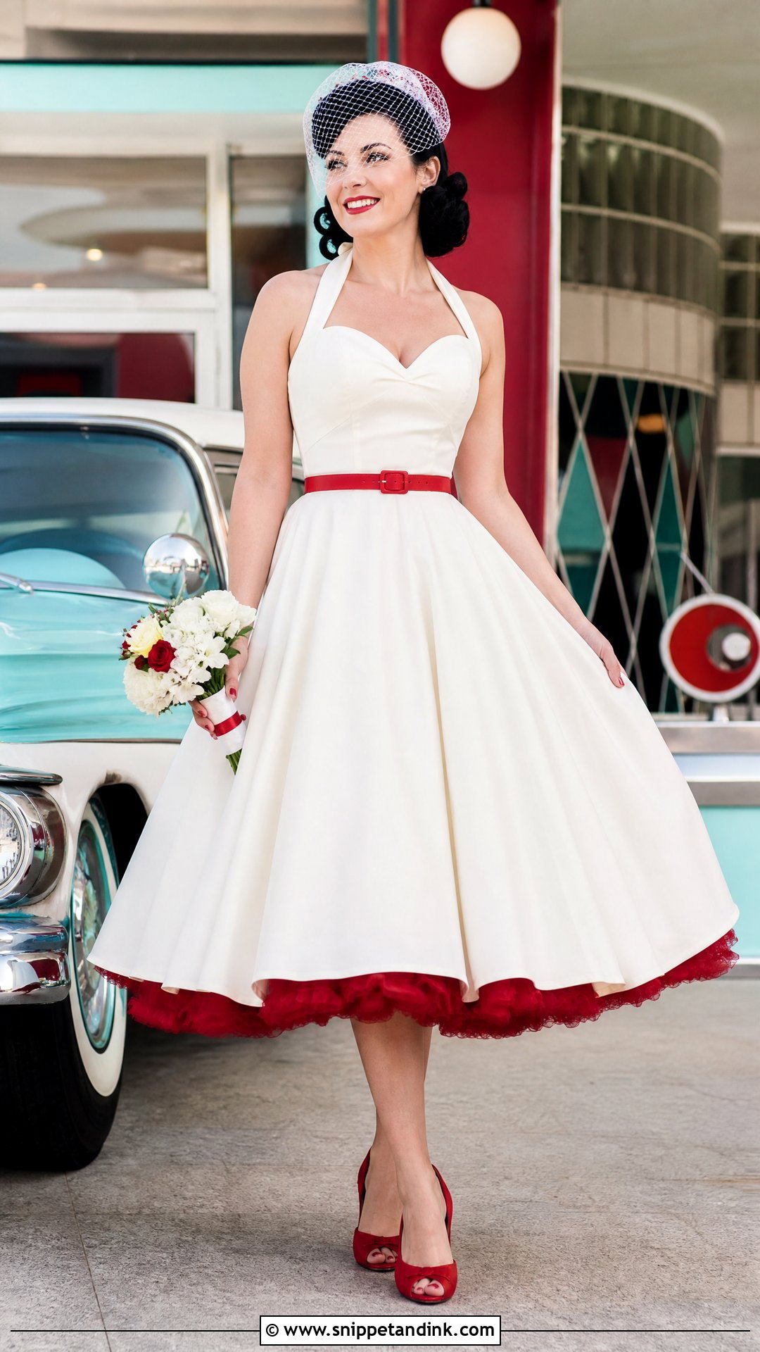 Rockabilly Pin Up Wedding Dress - Snippet and Ink - 20 Pin Up Wedding Dress Ideas