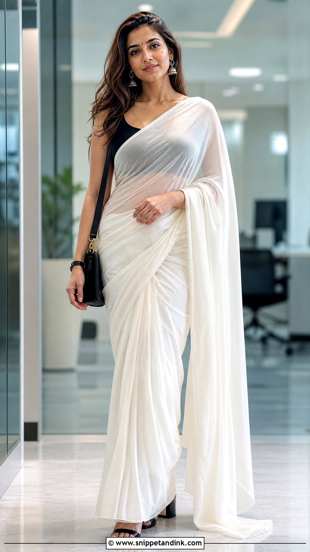 Rocky Aur Rani White Saree Outfit - Snippet and Ink - 20 Rocky Aur Rani Outfits