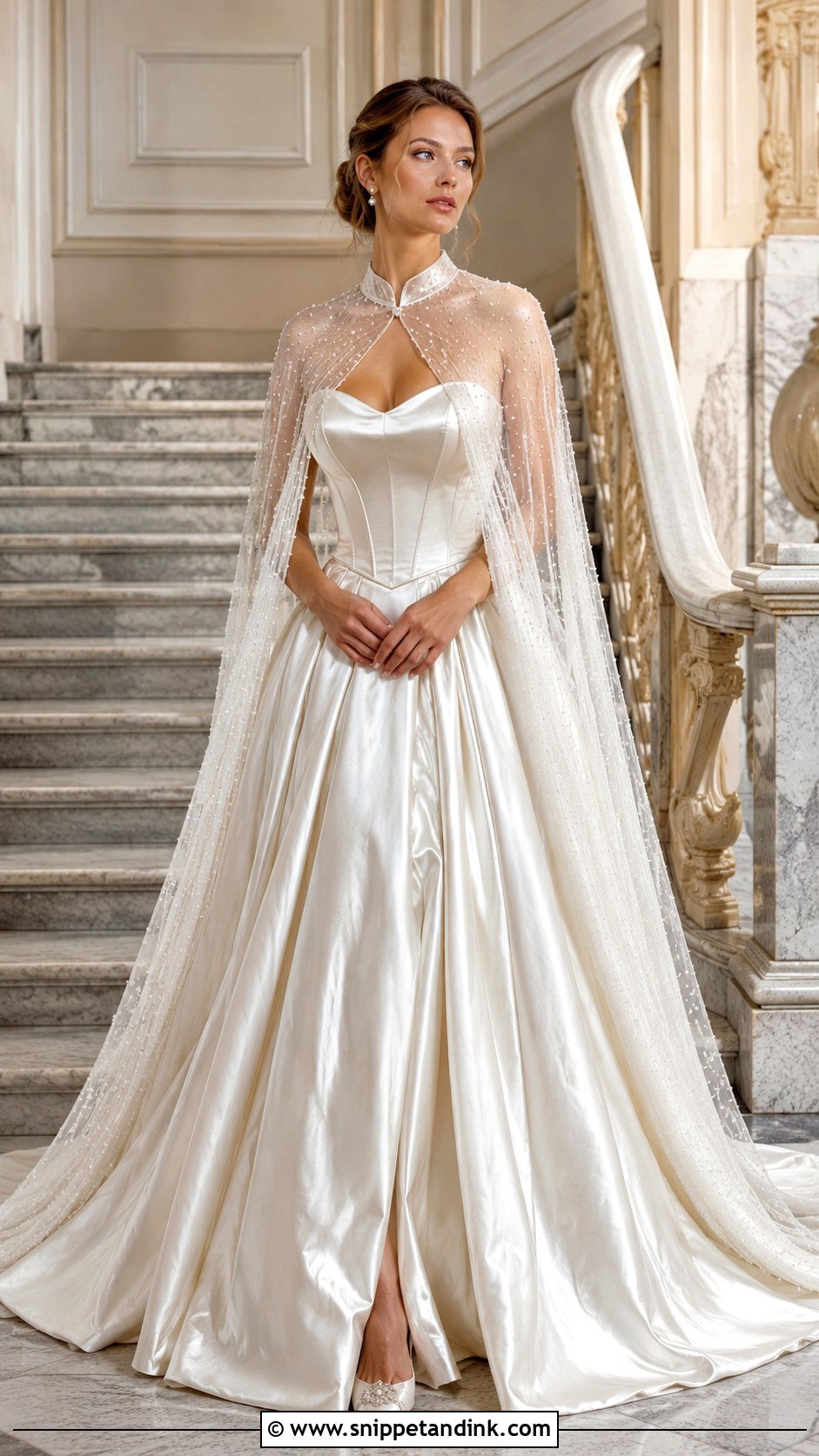 Rococo Cape Wedding Dress - Snippet and Ink - 25 Rococo Wedding Dress Ideas
