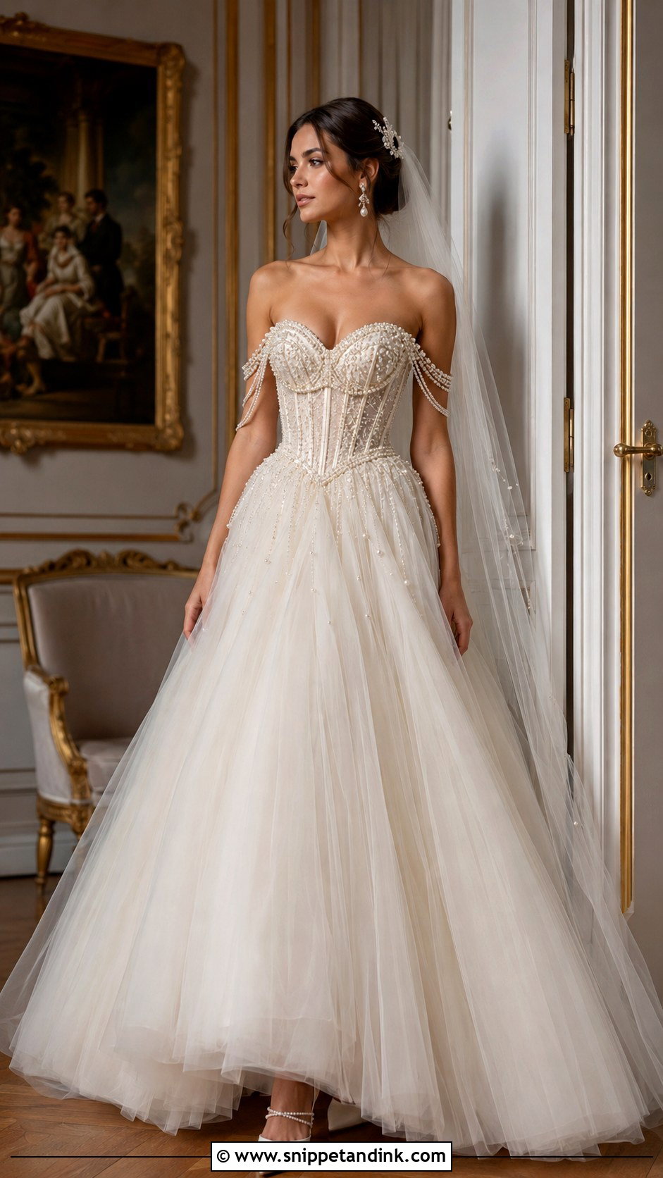 Rococo Pearl Wedding Dress - Snippet and Ink - 25 Rococo Wedding Dress Ideas