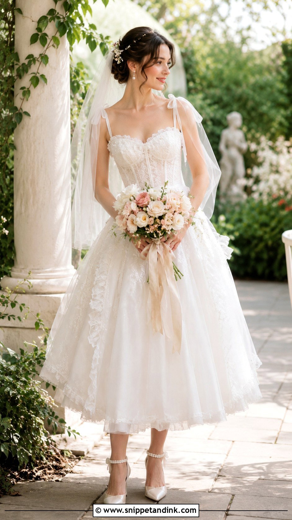 Rococo Tea Length Wedding Dress - Snippet and Ink - 25 Rococo Wedding Dress Ideas