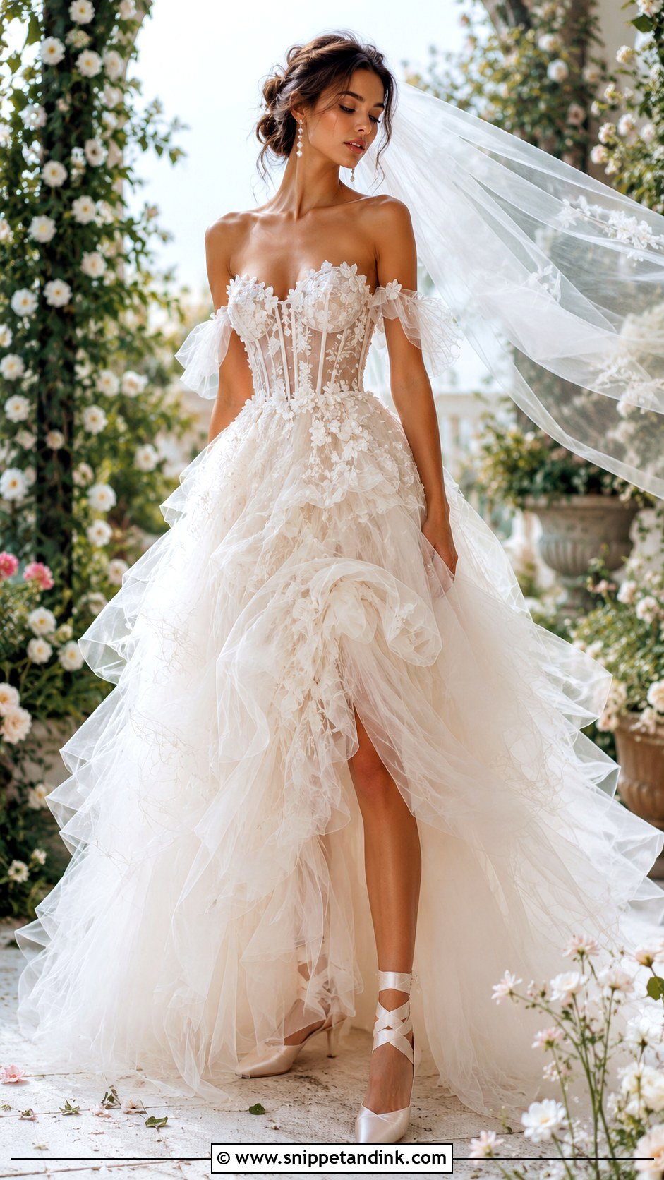 Rococo Tulle Wedding Dress - Snippet and Ink - 25 Rococo Wedding Dress Ideas