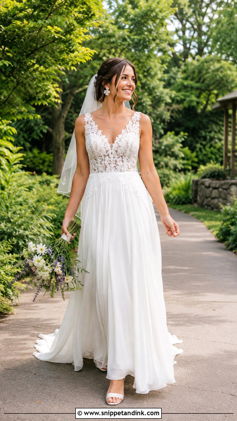 Romantic Garden Wedding Dress - Snippet and Ink - 20 Romantic Wedding Dresses