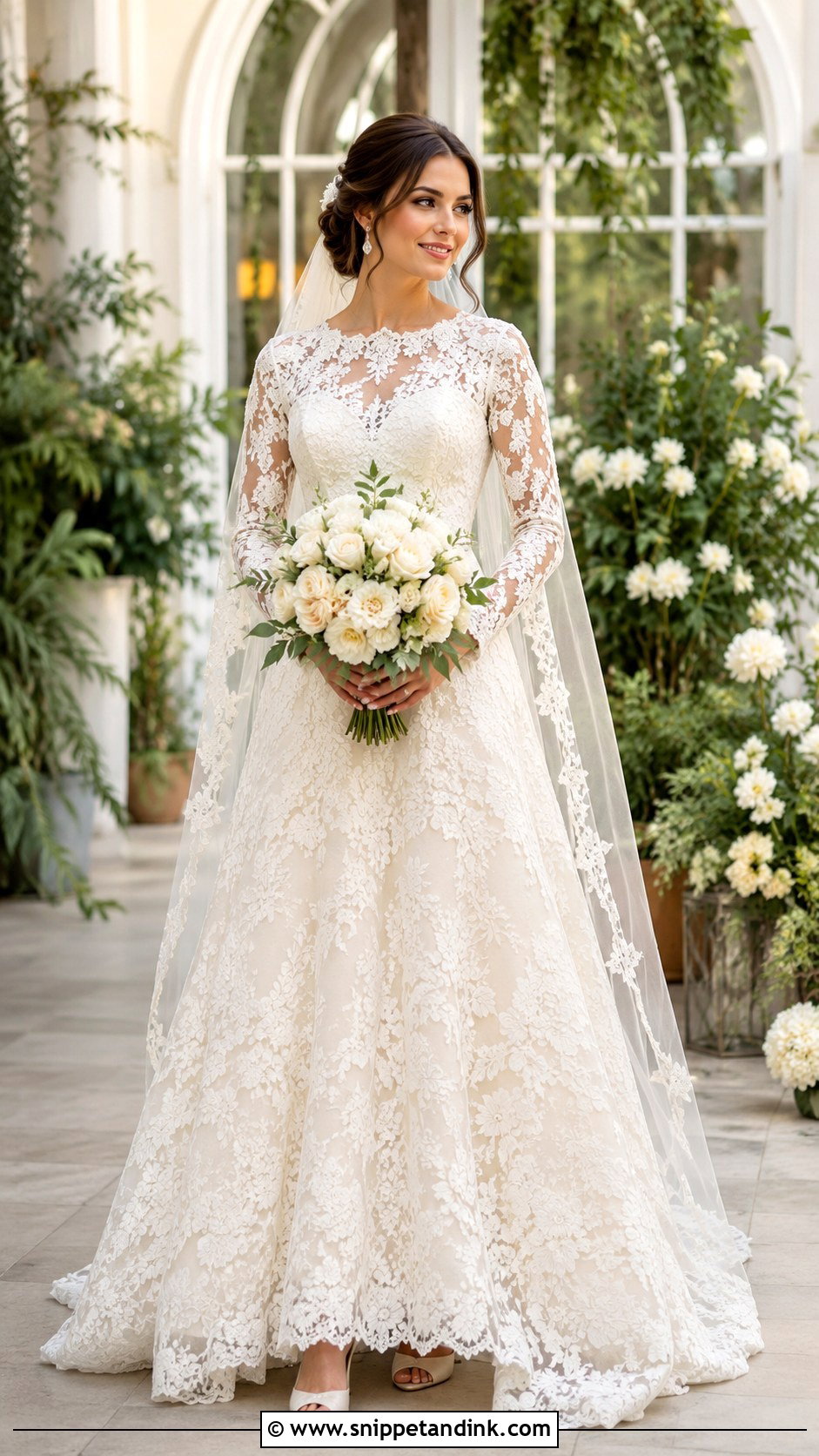 Romantic Lace Bridal Dress - Snippet and Ink - 20 Bridal Dress Aesthetic Ideas