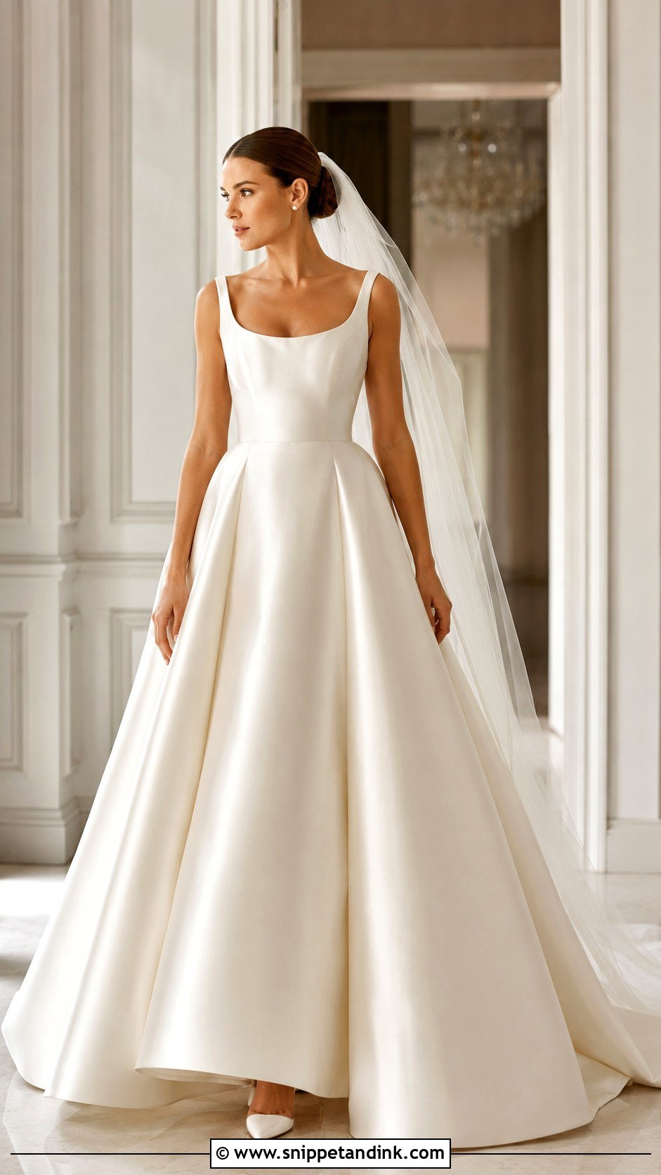 Romantic Satin Wedding Dress - Snippet and Ink - 20 Romantic Wedding Dresses
