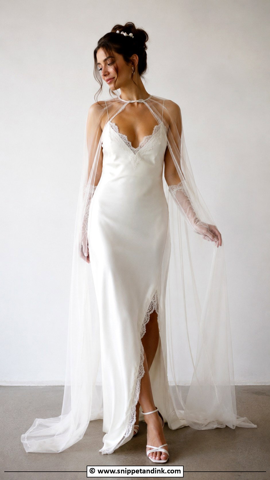 Romantic Slip Wedding Dress - Snippet and Ink - 35 Whimsical Wedding Dress Ideas