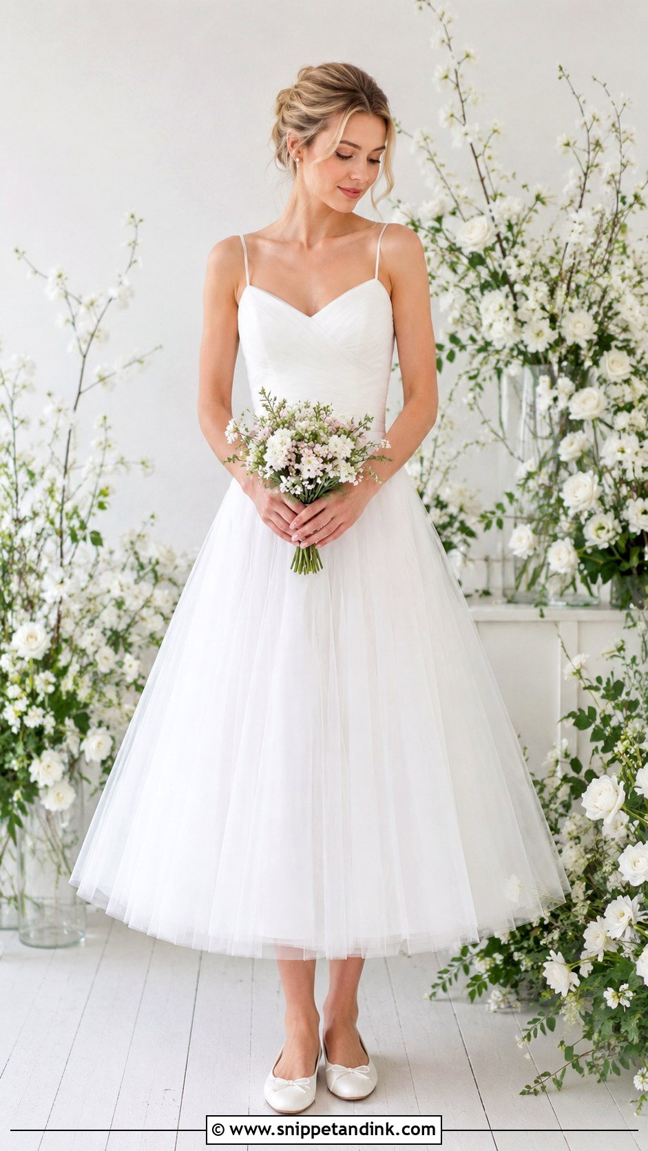 Romantic Tulle Elopement Dress - Snippet and Ink - 30 Simple Elopement Dress Ideas