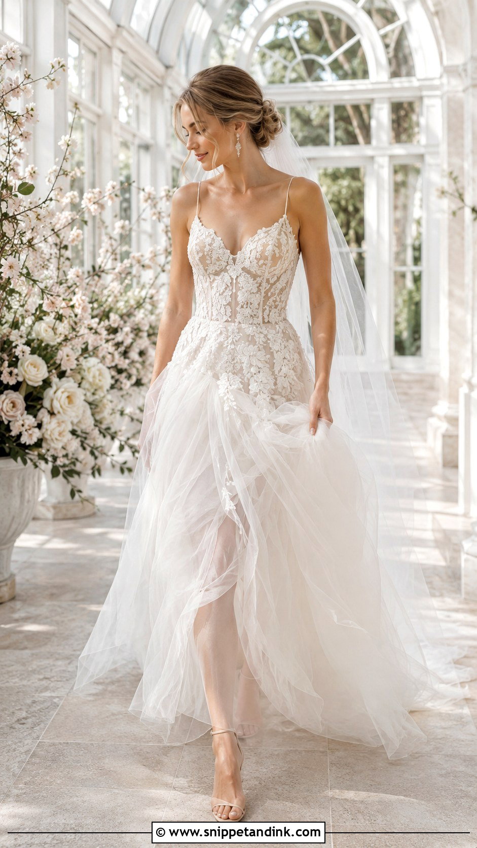 Romantic Tulle Wedding Dress - Snippet and Ink - 20 Romantic Wedding Dresses