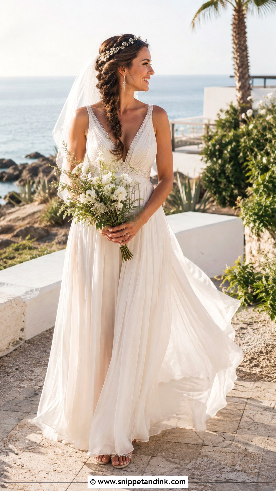 Rope Braid With Empire Waist Wedding Dress - Snippet and Ink - 20 Braid Dress Wedding Ideas