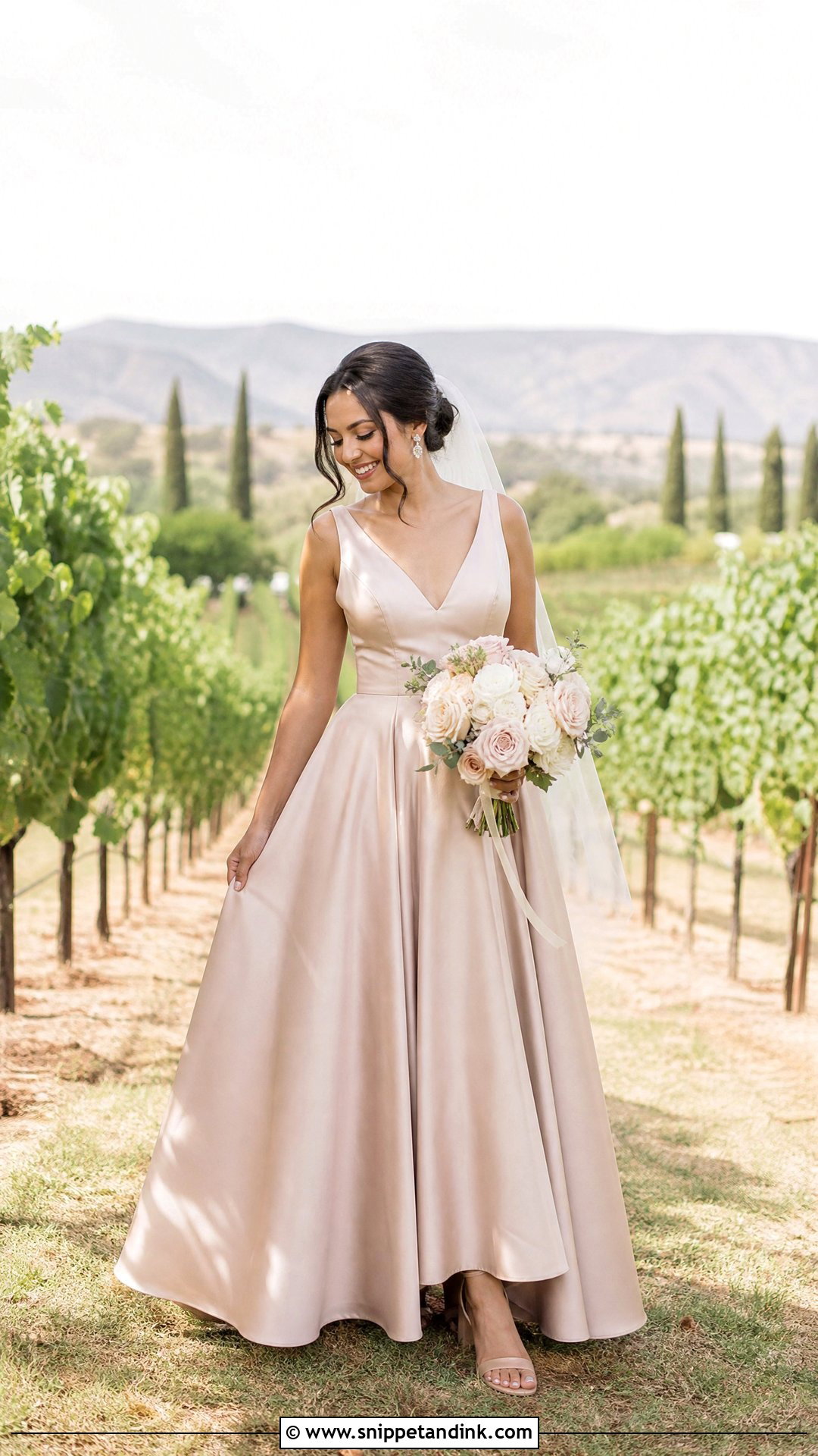 Rose Gold A Line Wedding Dress - Snippet and Ink - 20 Rose Gold Wedding Dress the Bride Ideas